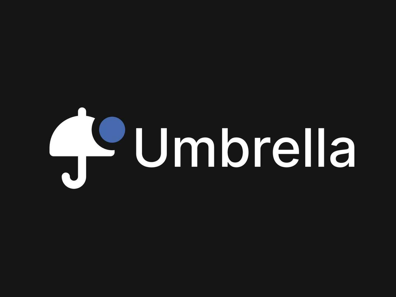 paraplu logo ontwerp vector sjabloon
