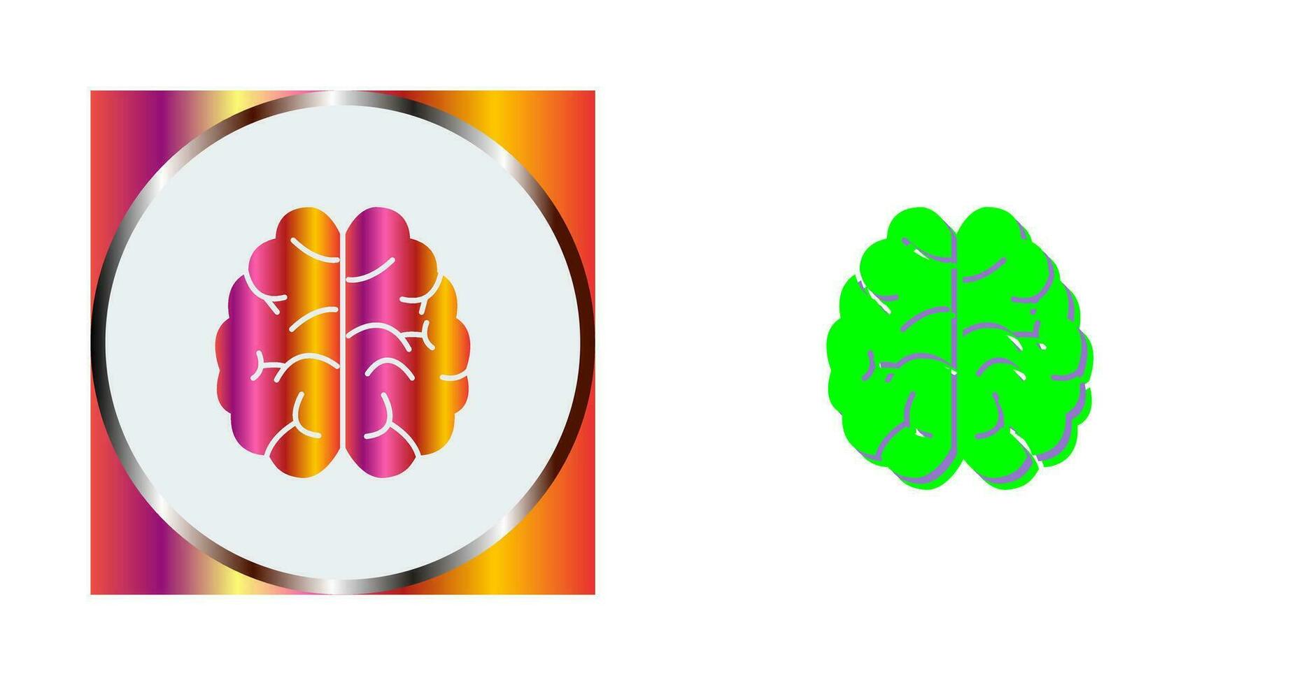 hersenen vector pictogram