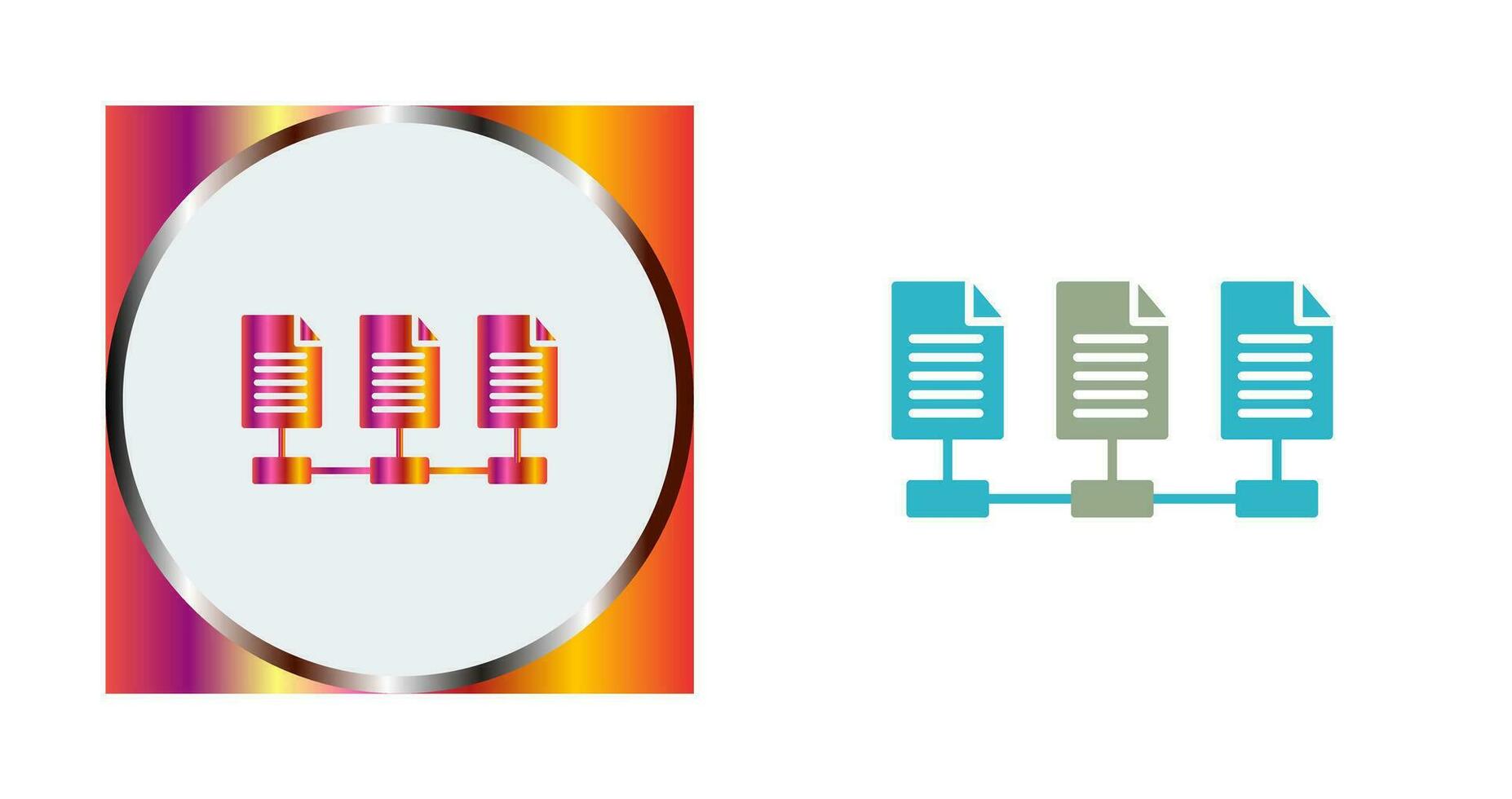 netwerk bestanden vector icoon