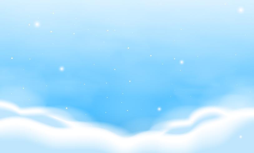 Achtergrondmalplaatje met blauwe hemel vector