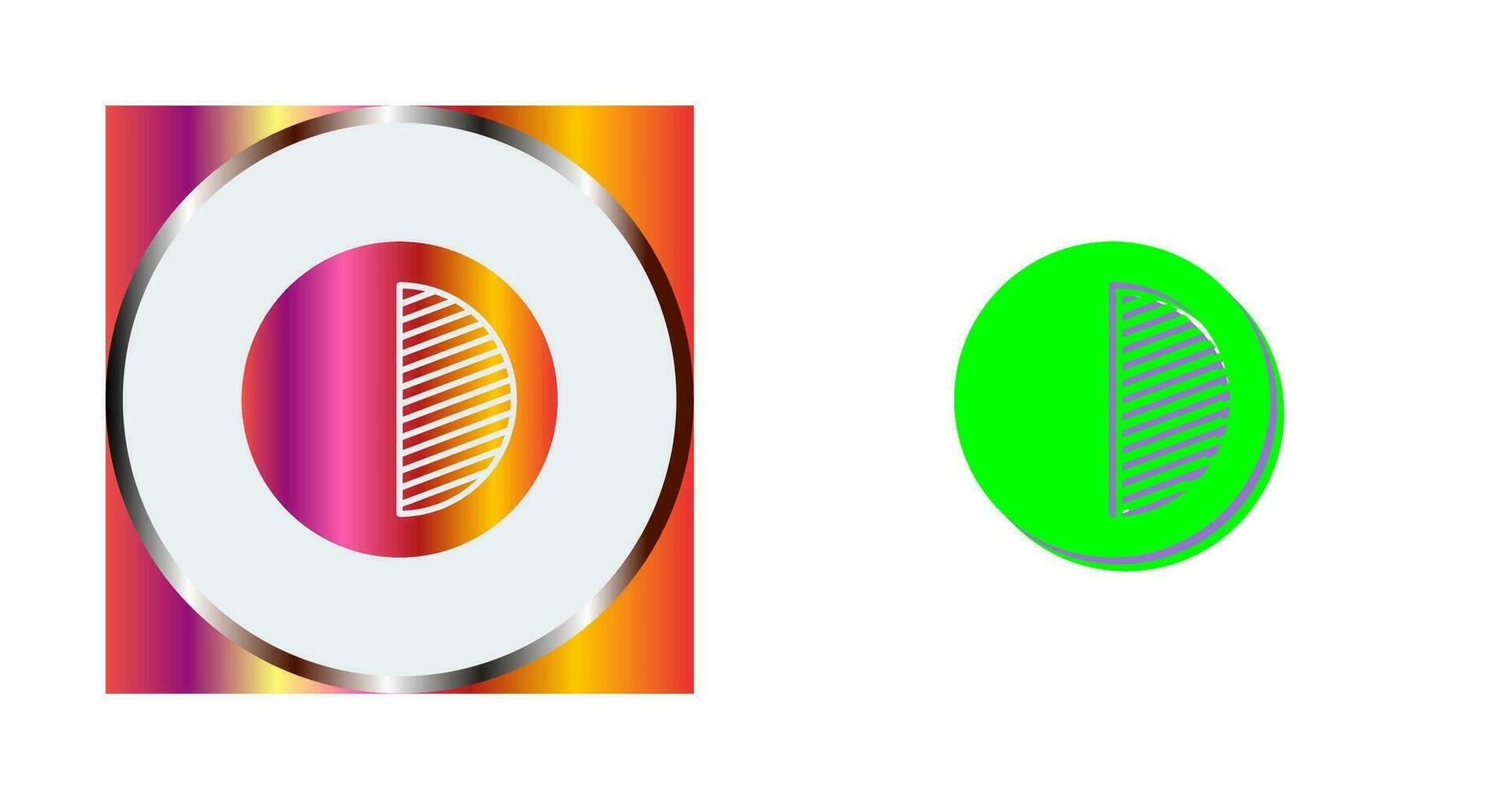 uniek contrast vector icoon