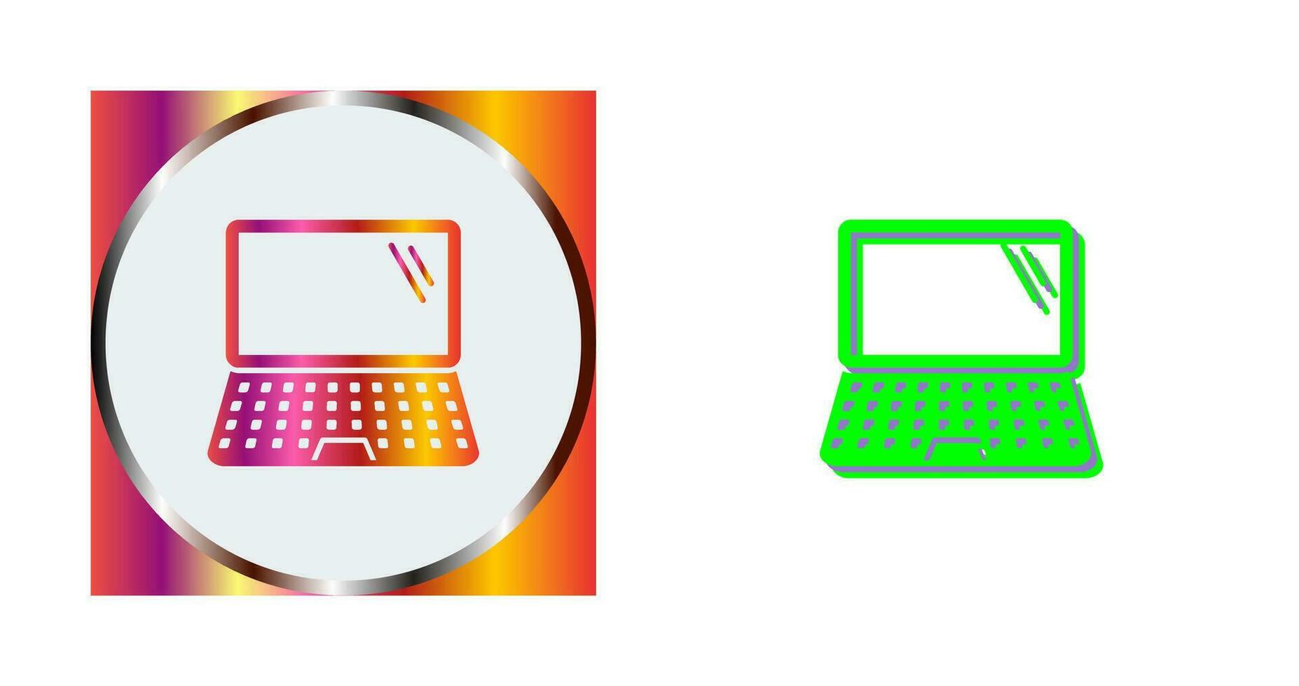 laptop vector pictogram