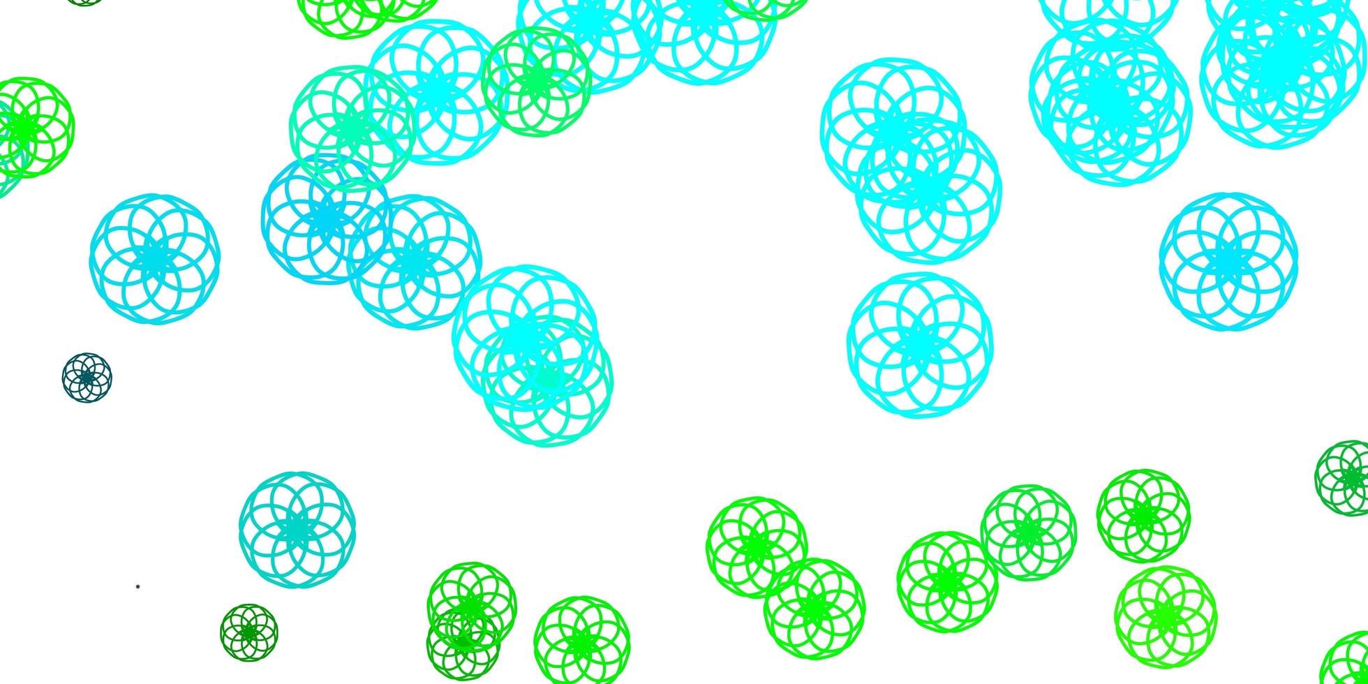 lichtblauwe, groene vectorlay-out met cirkelvormen. vector