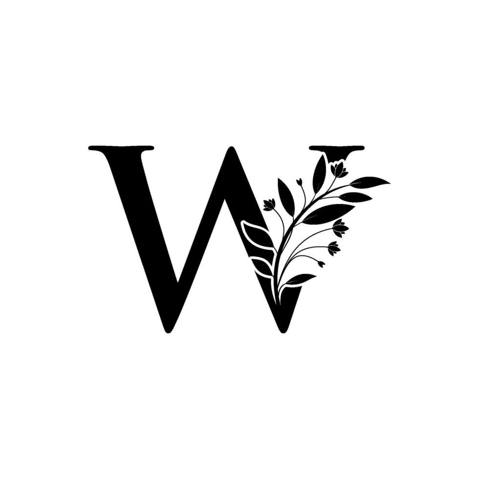 bloemen brief z logo icoon, luxe alfabet doopvont eerste ontwerp geïsoleerd vector