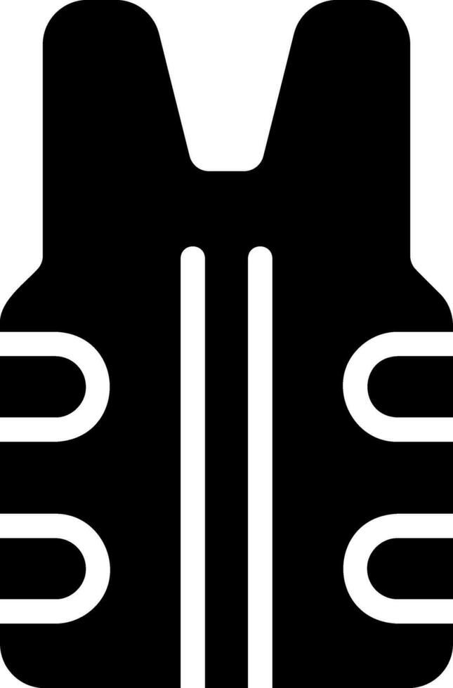 reddingsvest glyph icon vector