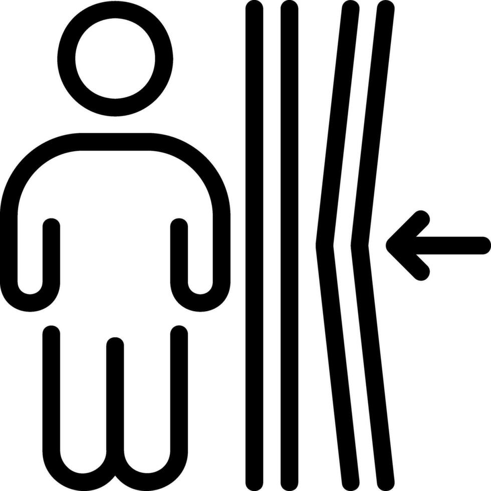 pictogram veerkracht lijn vector