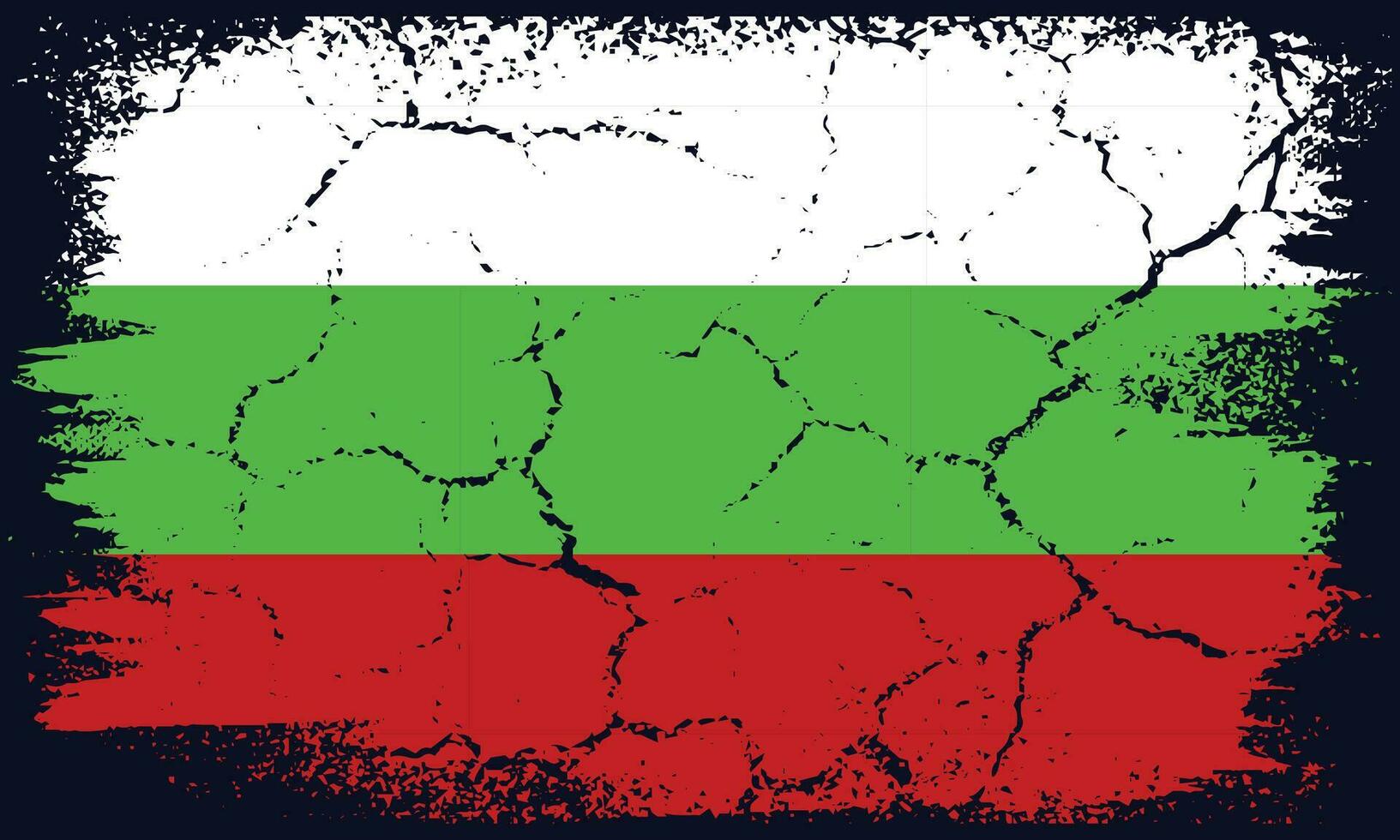 vrij vector vlak ontwerp grunge bulgarije vlag achtergrond