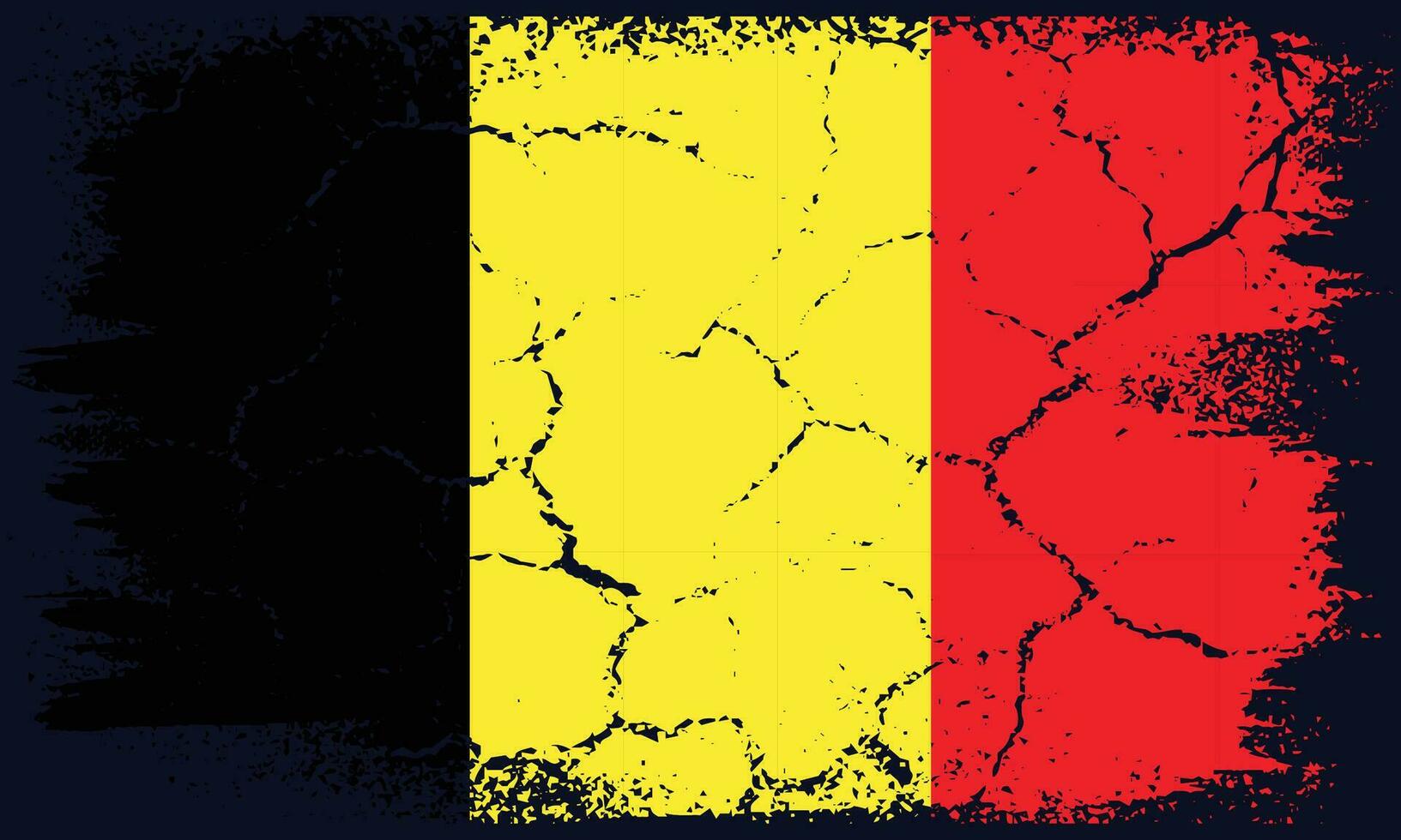 vrij vector vlak ontwerp grunge belgie vlag achtergrond