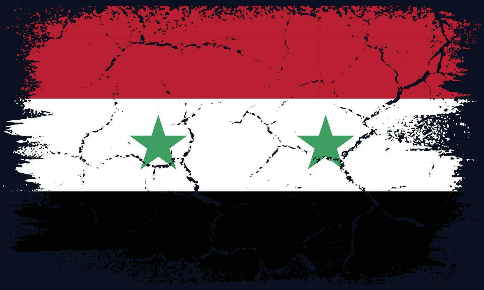 vrij vector vlak ontwerp grunge Syrië vlag achtergrond