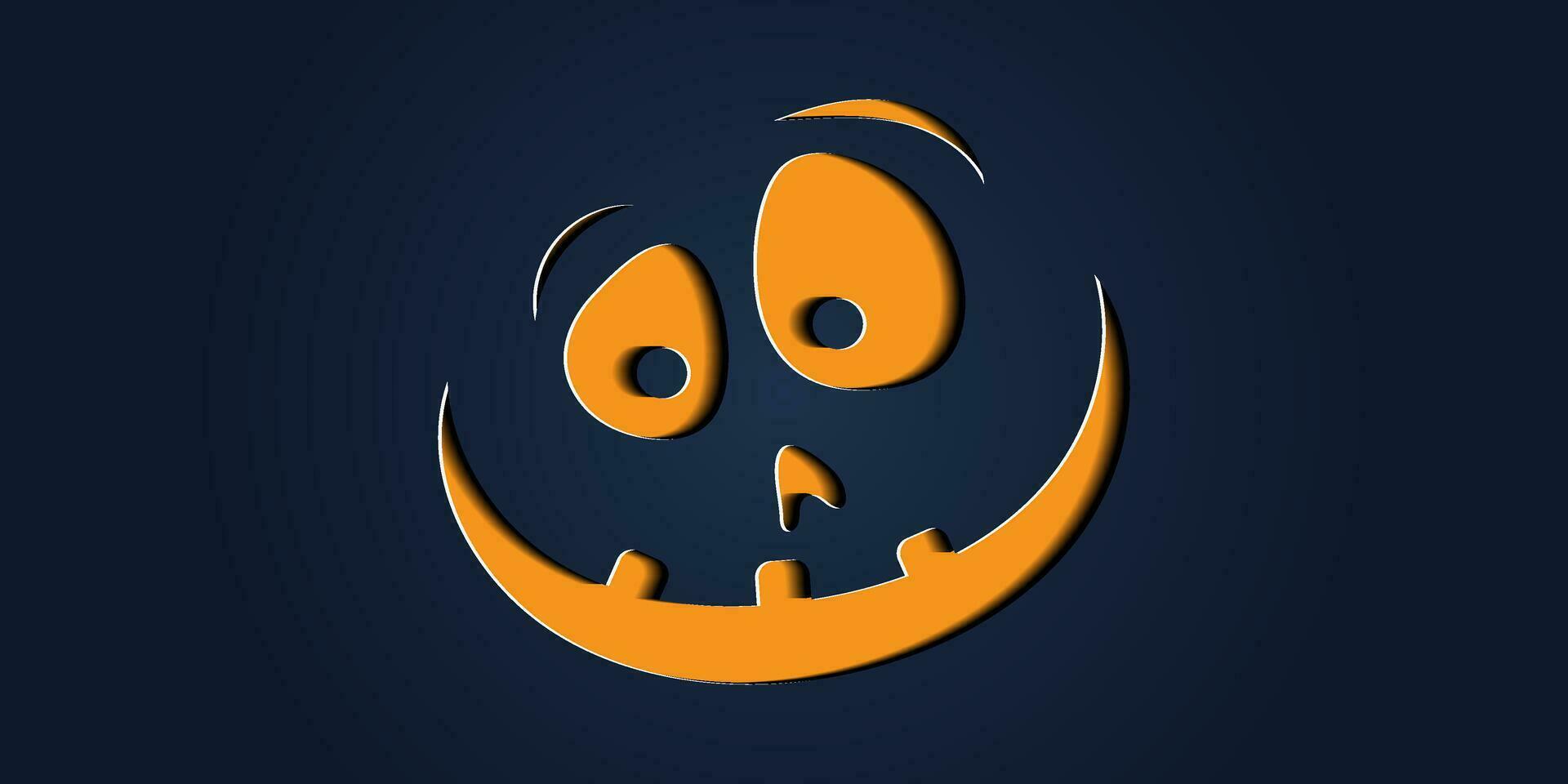 gemakkelijk halloween pompoen uitdrukkingen in papier besnoeiing stijl voor poster of brochure. vector