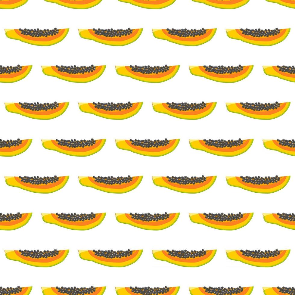 illustratie op thema grote gekleurde naadloze papaya vector