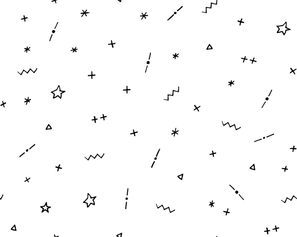 een zwart en wit patroon met sterren en pijlen vector