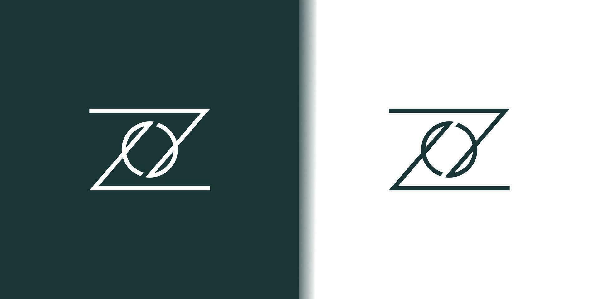 brief z logo ontwerp element vector met modern concept