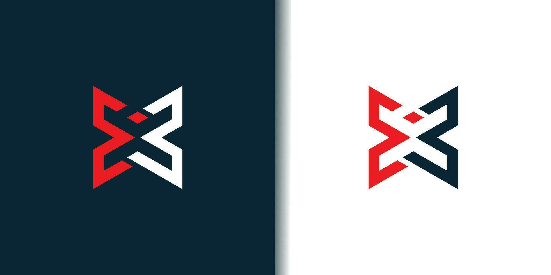 brief X logo ontwerp element vector met modern concept