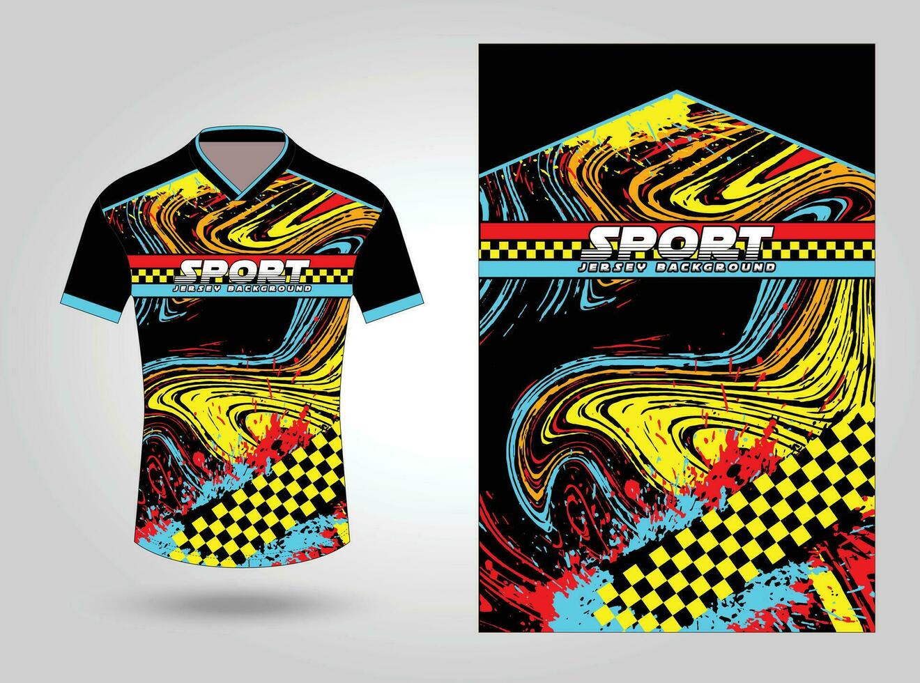 sport Jersey ontwerp, sublimatie Jersey ontwerp vector