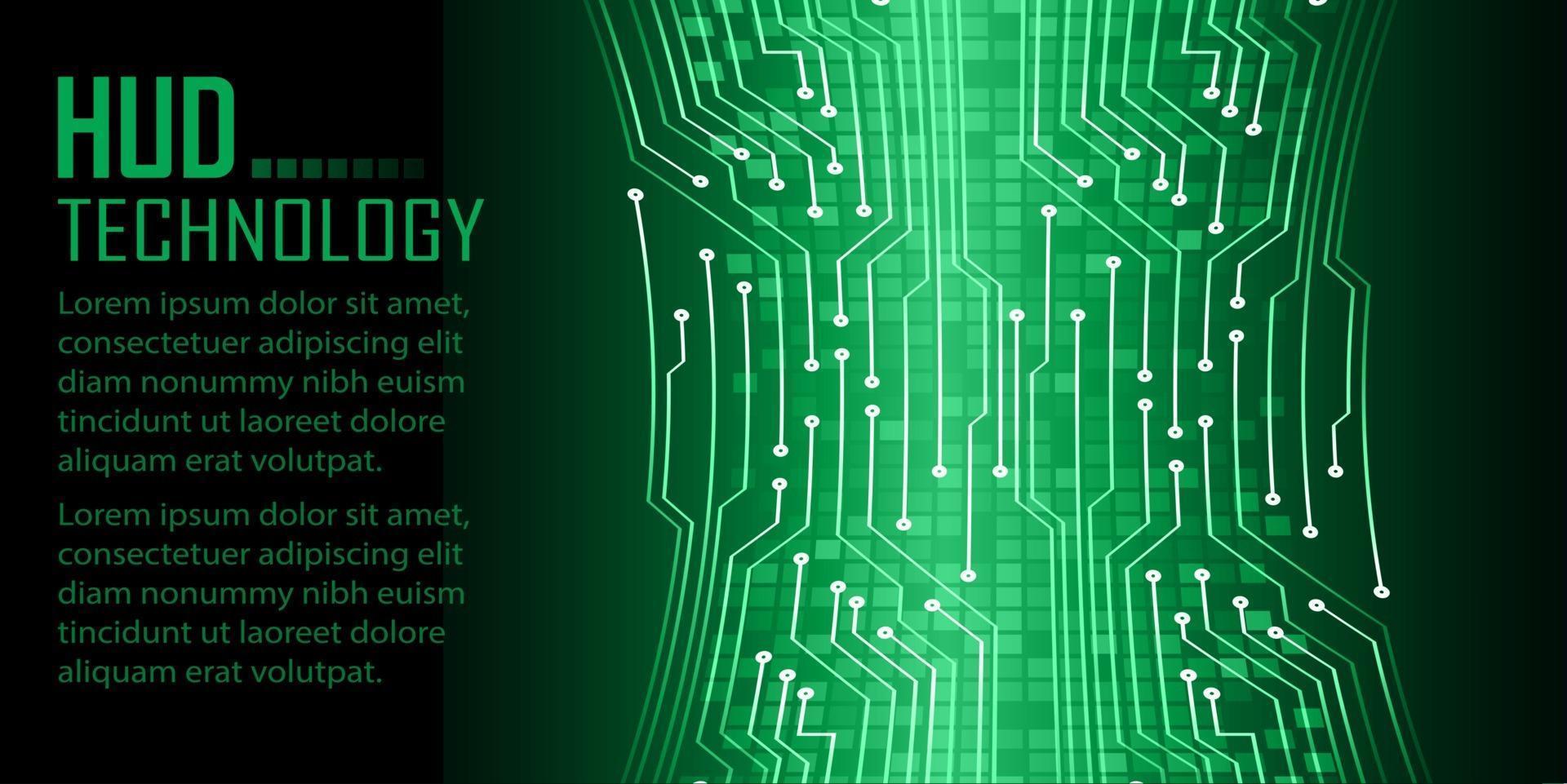 cyber circuit toekomstige technologie concept achtergrond vector