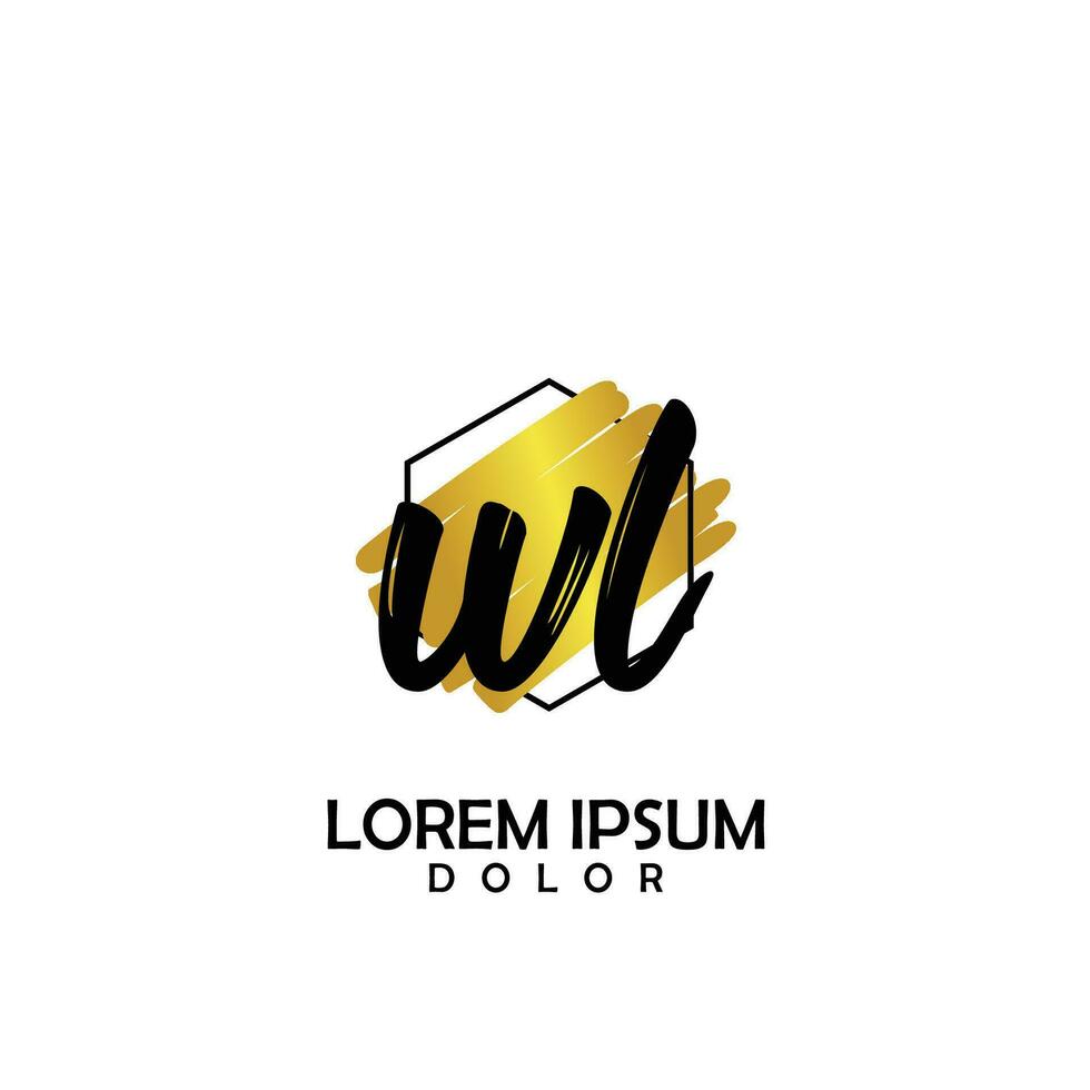 wl eerste borstel in cirkel kader sjabloon ontwerp vector