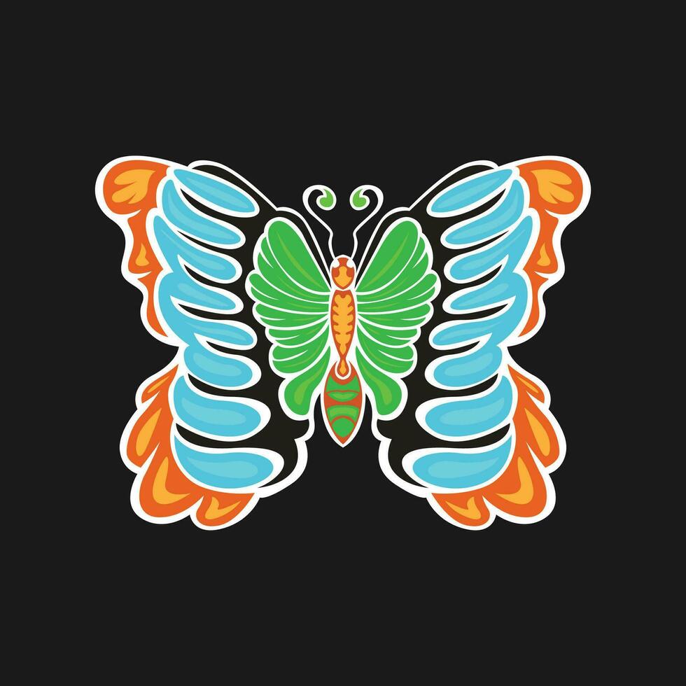 Javaans vlinder icoon vector beeld illustratie