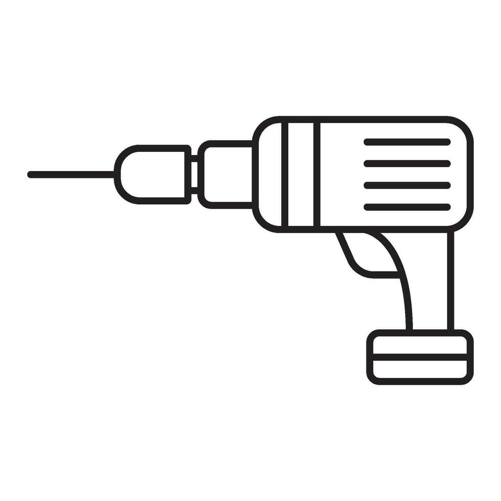 elektrisch boren icoon vector