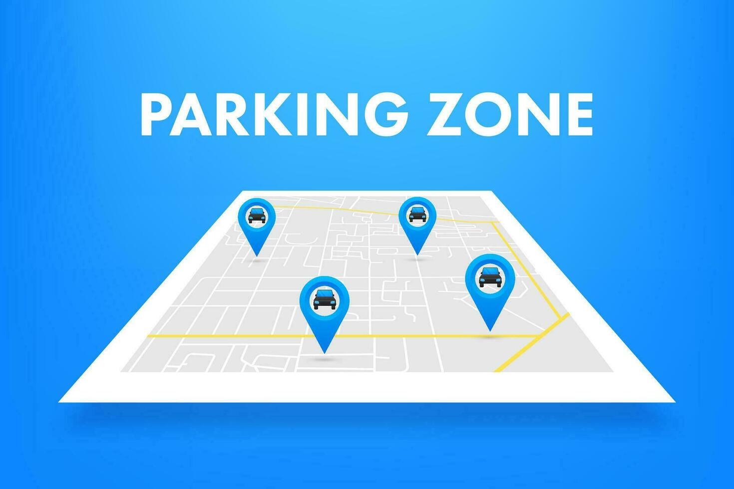 parkeren teken, parkeren zone kaart pin. straat weg teken. auto park icoon. vector voorraad illustratie.