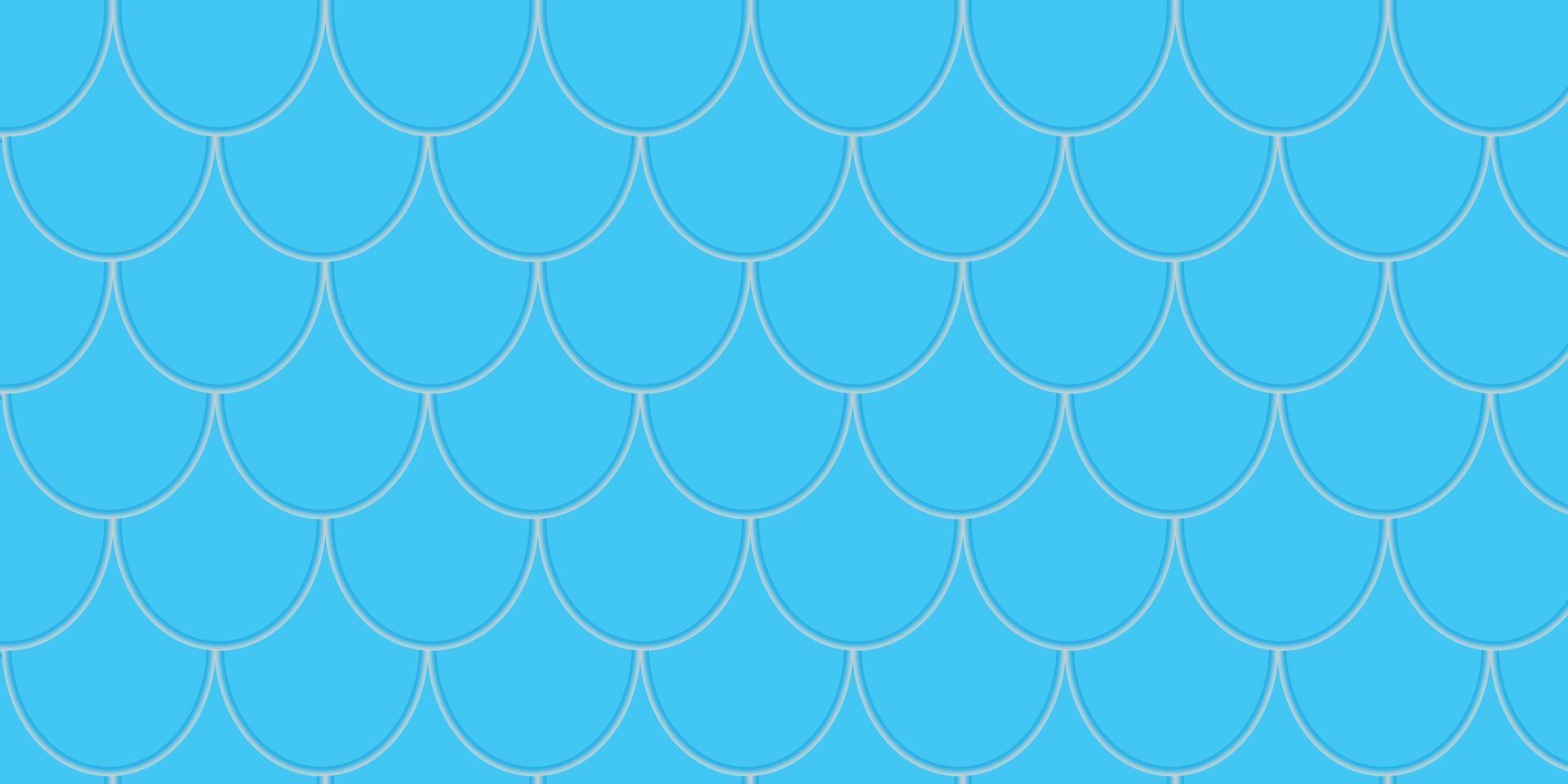 naadloze patroon met blauwe visschubben gratis vector