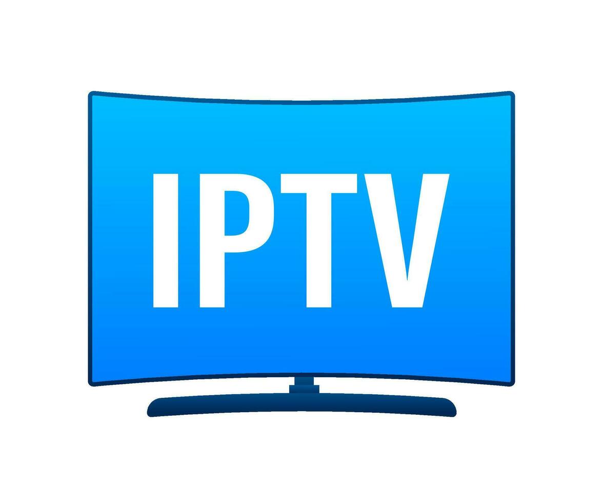 iptv insigne, icoon, logo vector voorraad illustratie