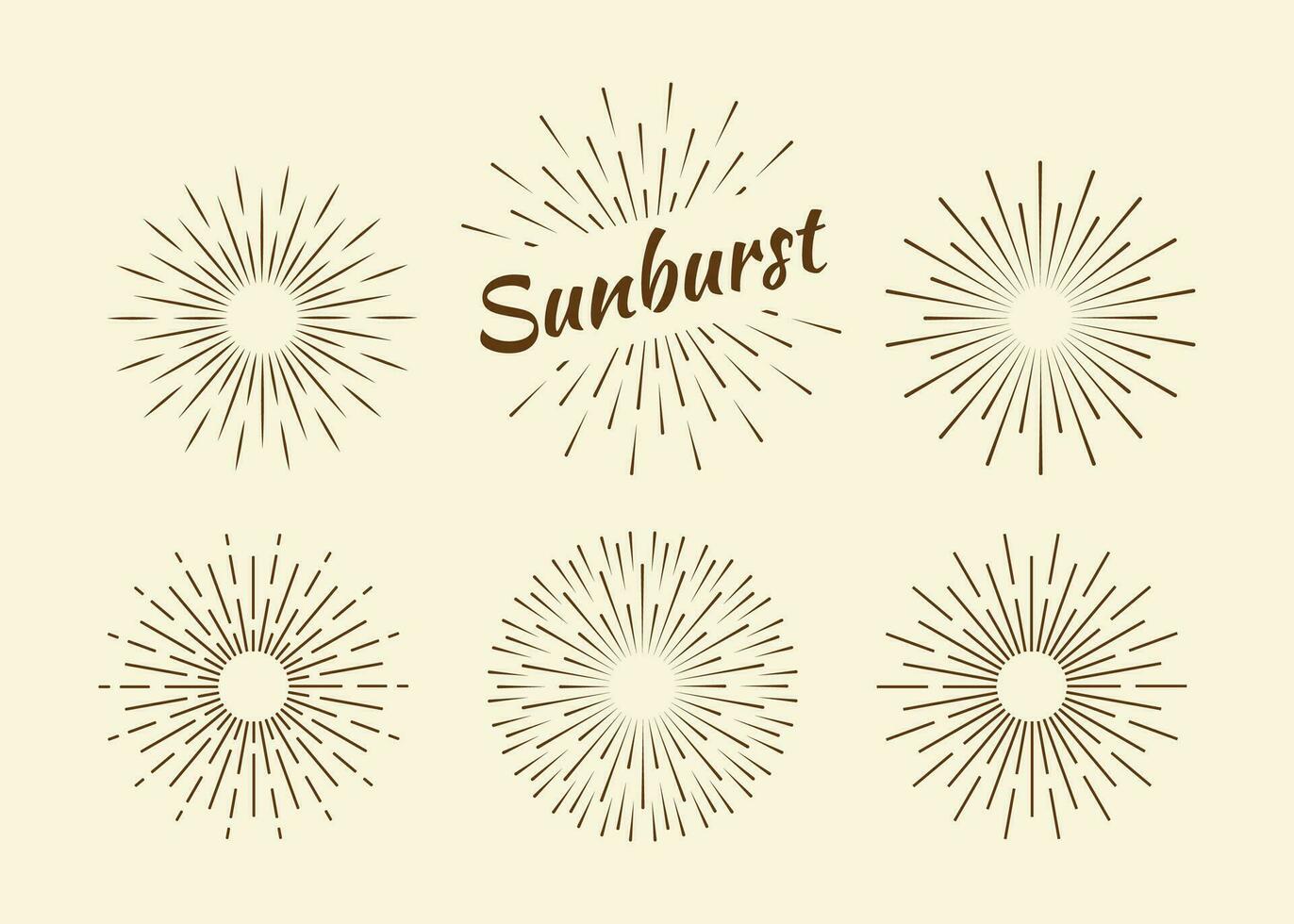 zonnestraal reeks goud stijl geïsoleerd Aan achtergrond voor logo, embleem, logo, label. vuurwerk explosie, ster. vector voorraad illustratie