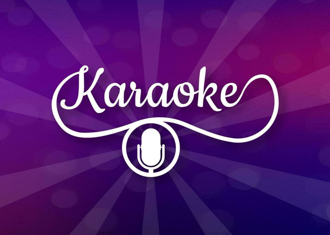 de microfoon icoon. abstract banier met karaoke. viering feest. karaoke partij banier indeling. vector voorraad illustratie