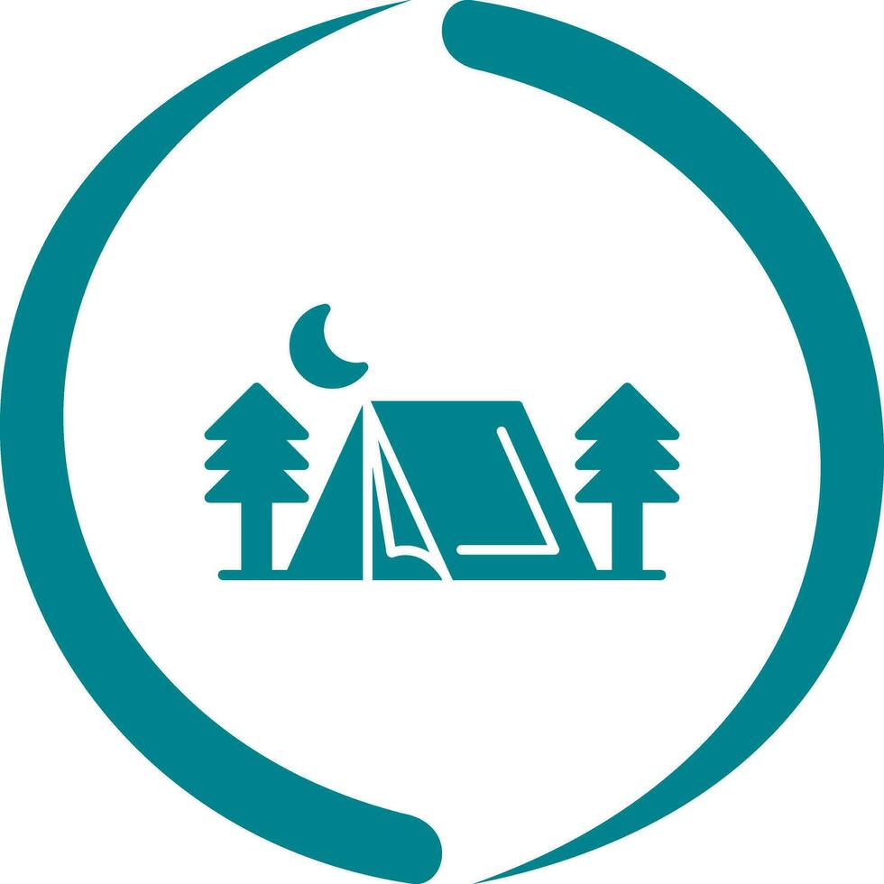 tent vector pictogram