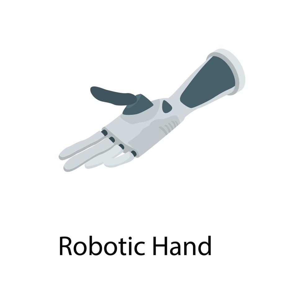 robot hand concepten vector