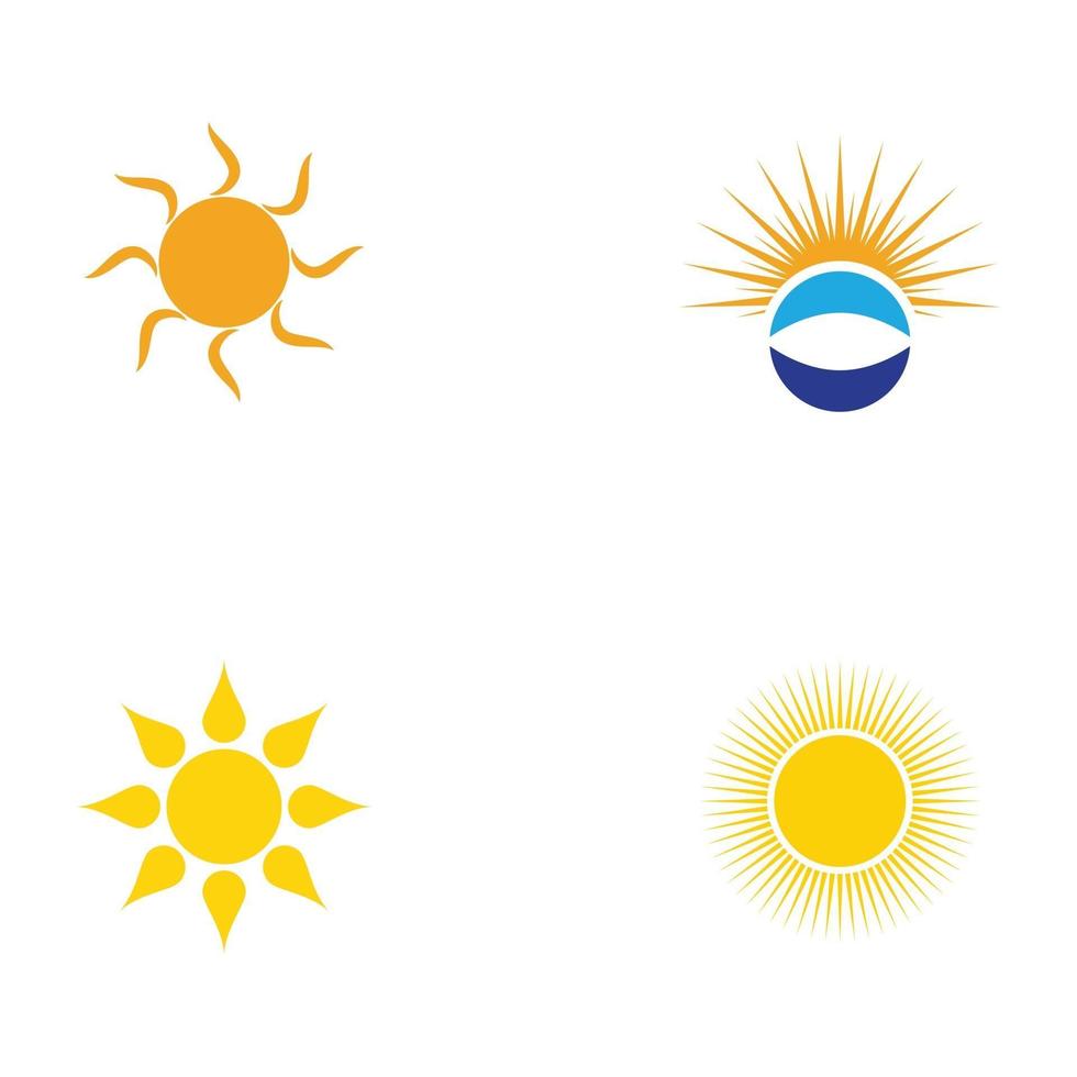 zon vector illustratie pictogram logo sjabloonontwerp