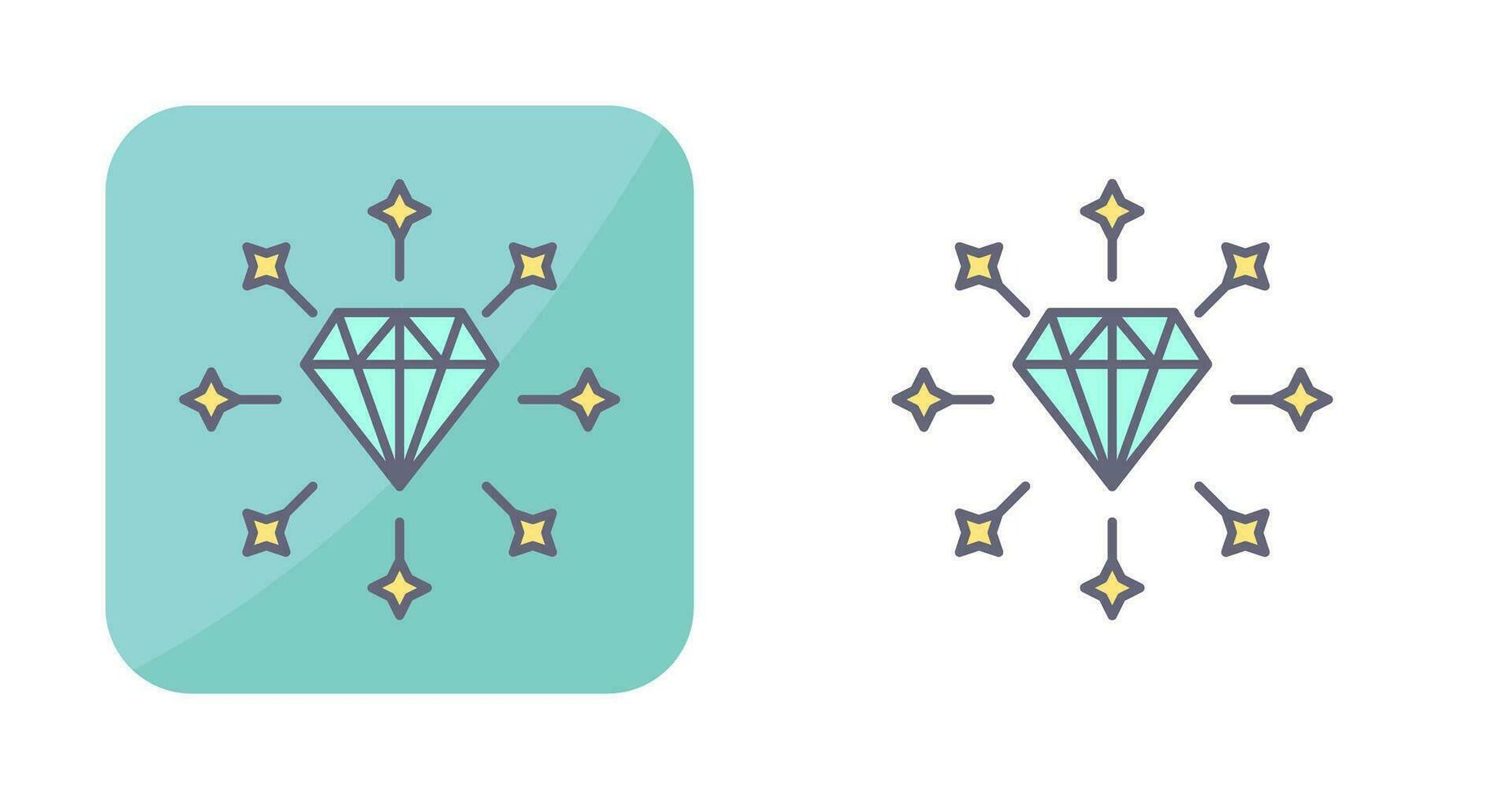 diamant vector pictogram