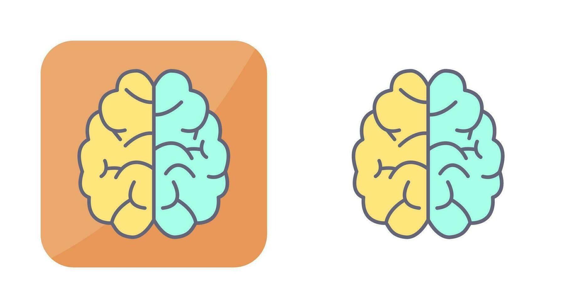 hersenen vector pictogram