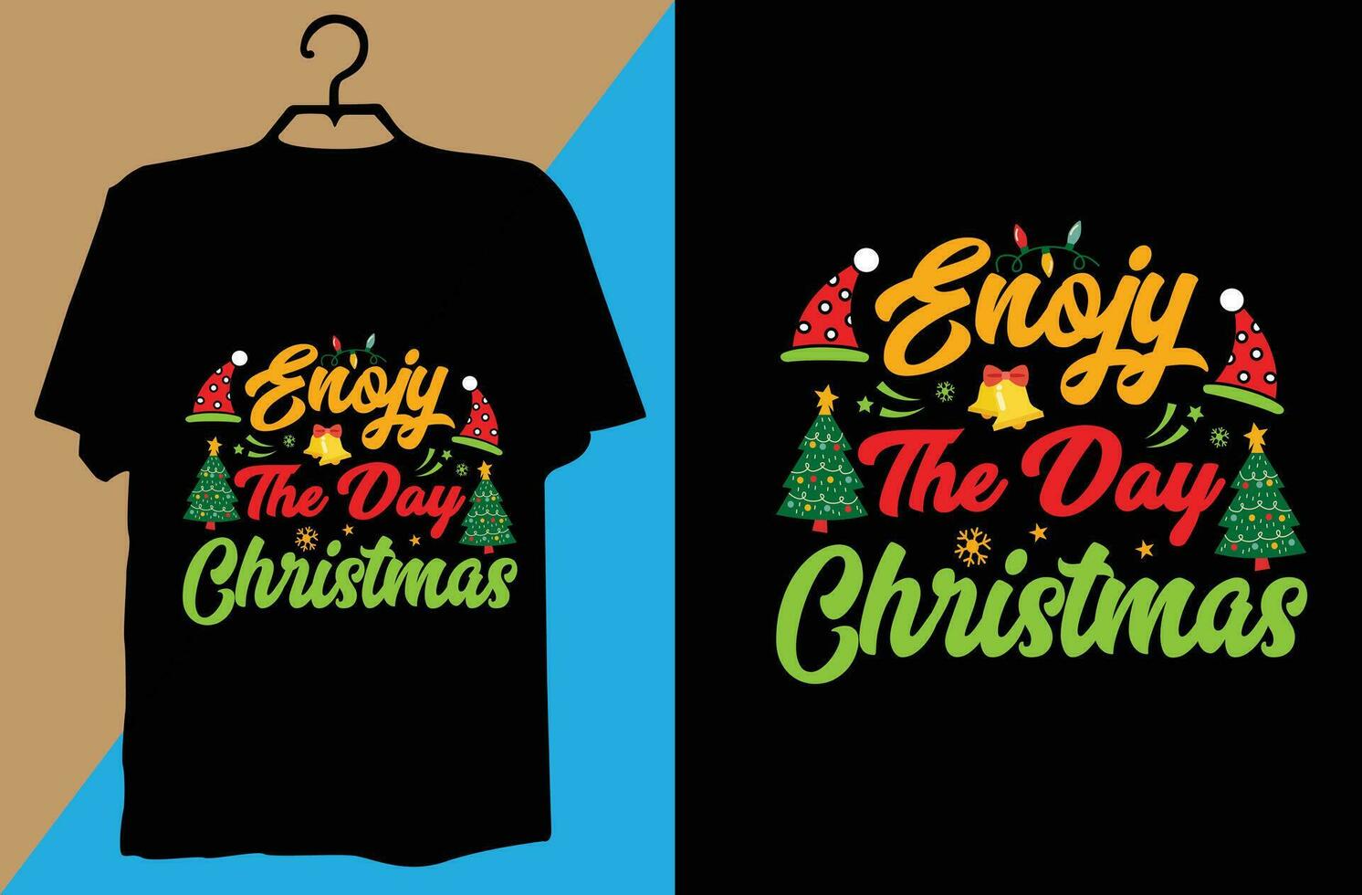 kerst t-shirt ontwerp vector