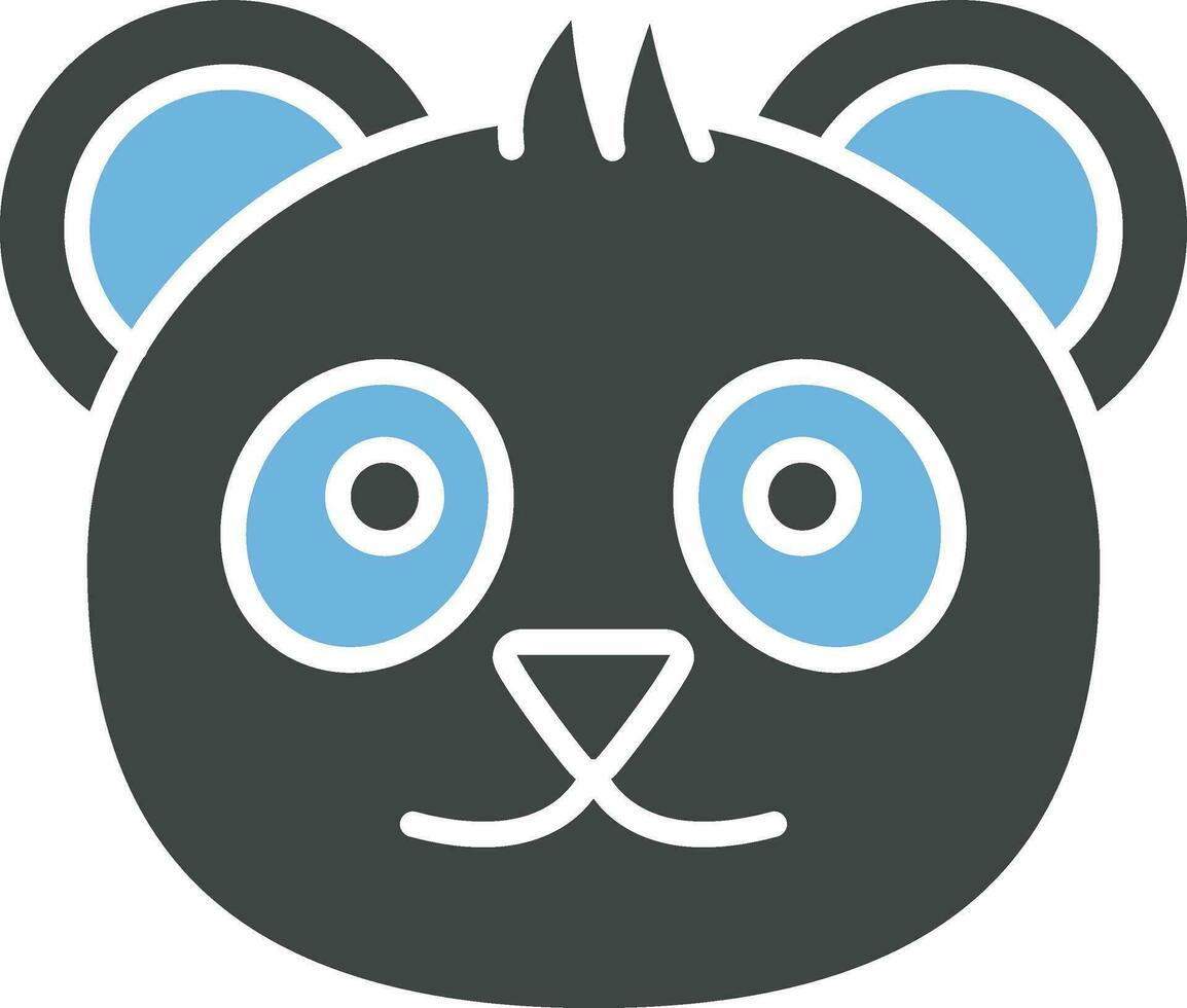 panda icoon afbeelding. vector