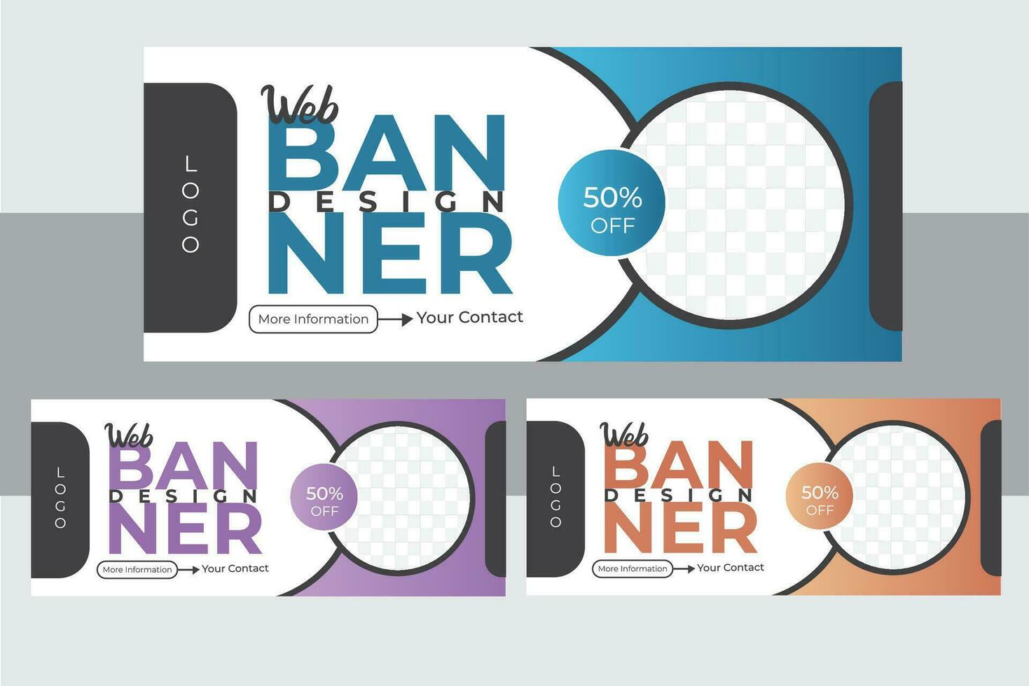 web banier ontwerp sjabloon. vector