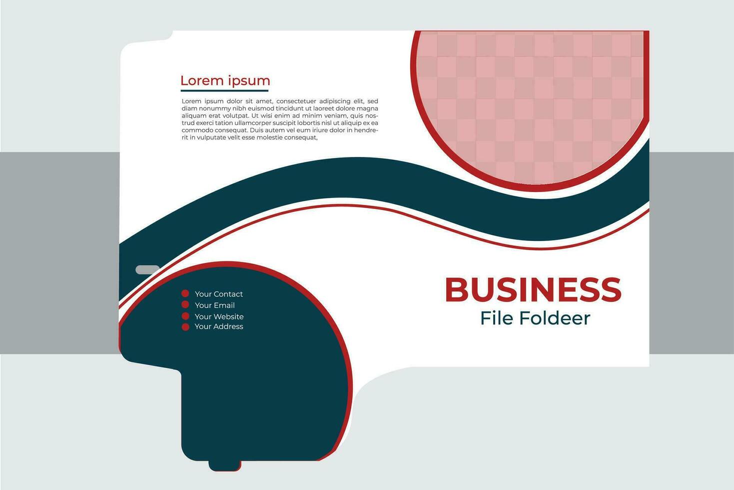 officieel het dossier map ontwerp sjabloon vector