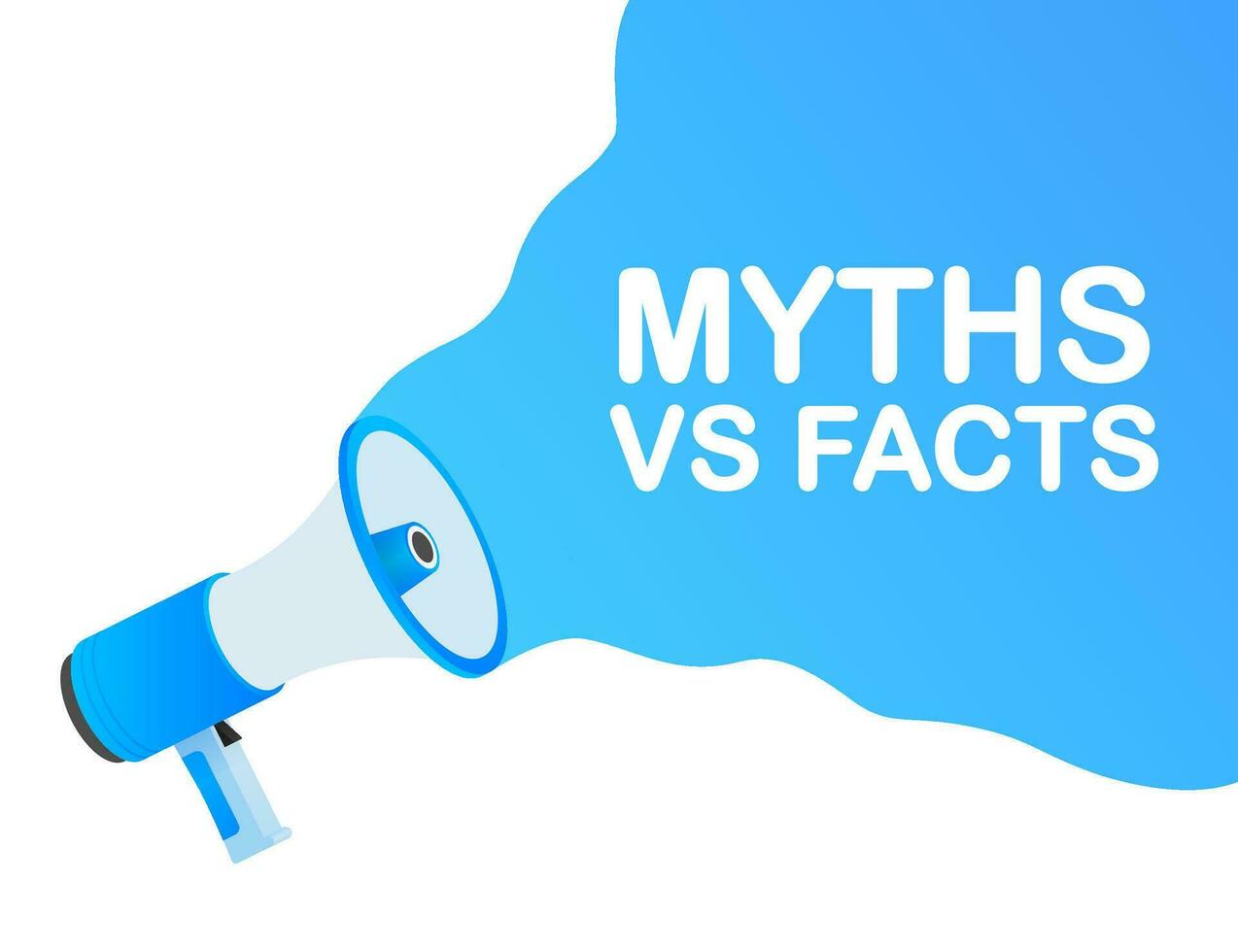 mythen vs feiten. icoon Aan wit achtergrond. versus vs achtergrond. vector icoon. wit achtergrond