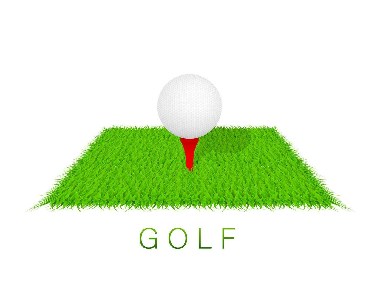 golf achtergrond. golf Cursus. vector voorraad illustratie