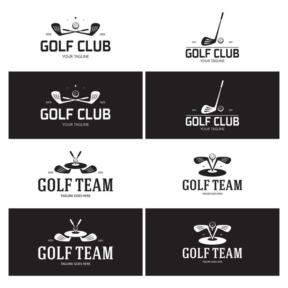 golf bal logo, golf ontwerp stok logo, logo voor professioneel golf team, golf club, toernooi, golf op te slaan bedrijf, golf Cursus, evenement vector