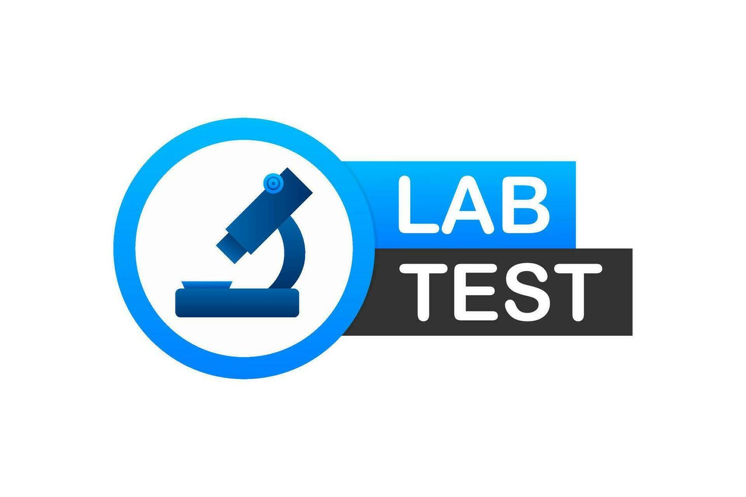 klinisch getest teken. laboratorium getest teken. controleren Mark en laboratorium fles. vector voorraad illustratie