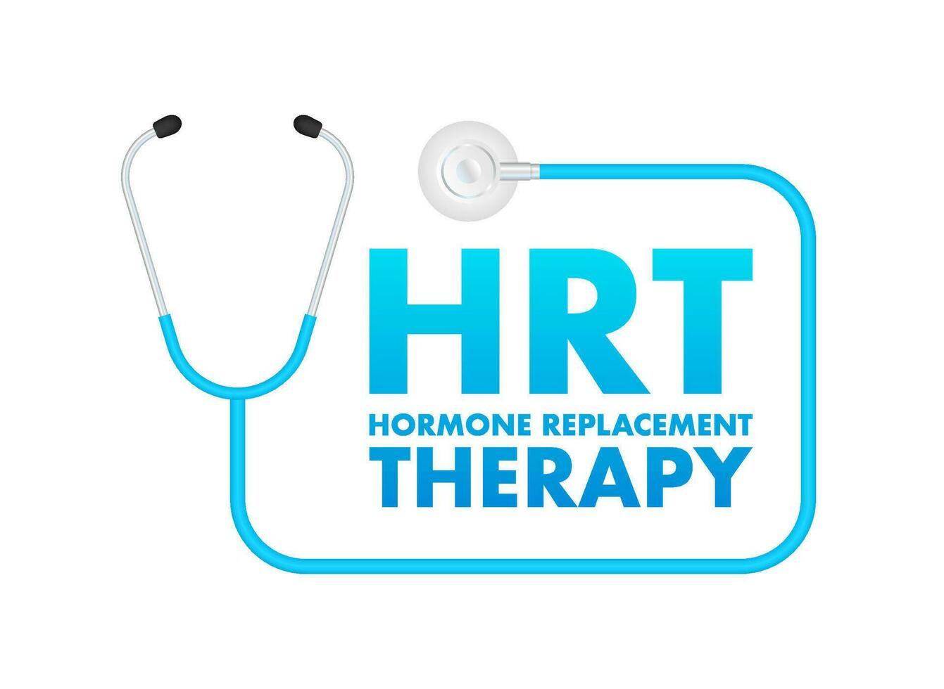 hormoon vervanging behandeling voor medisch ontwerp. illustratie met roze hormoon vervanging therapie. vector