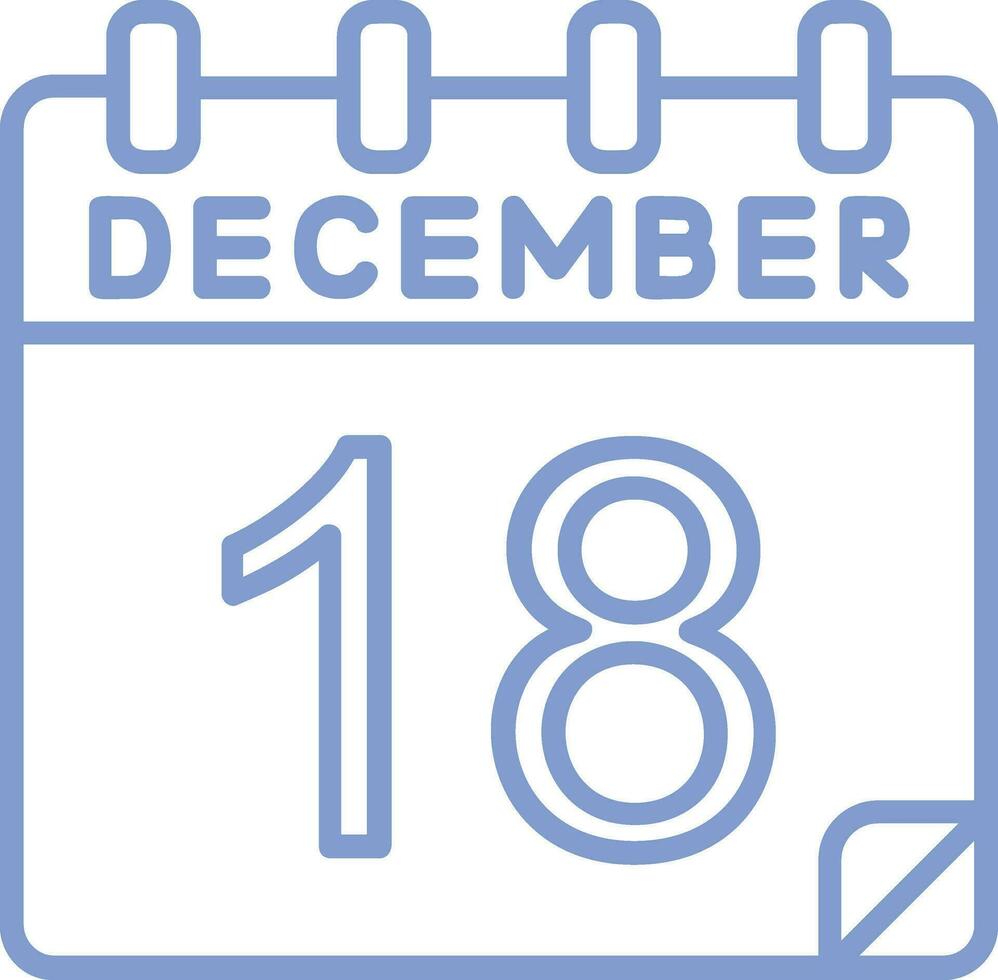 18 december vector icoon