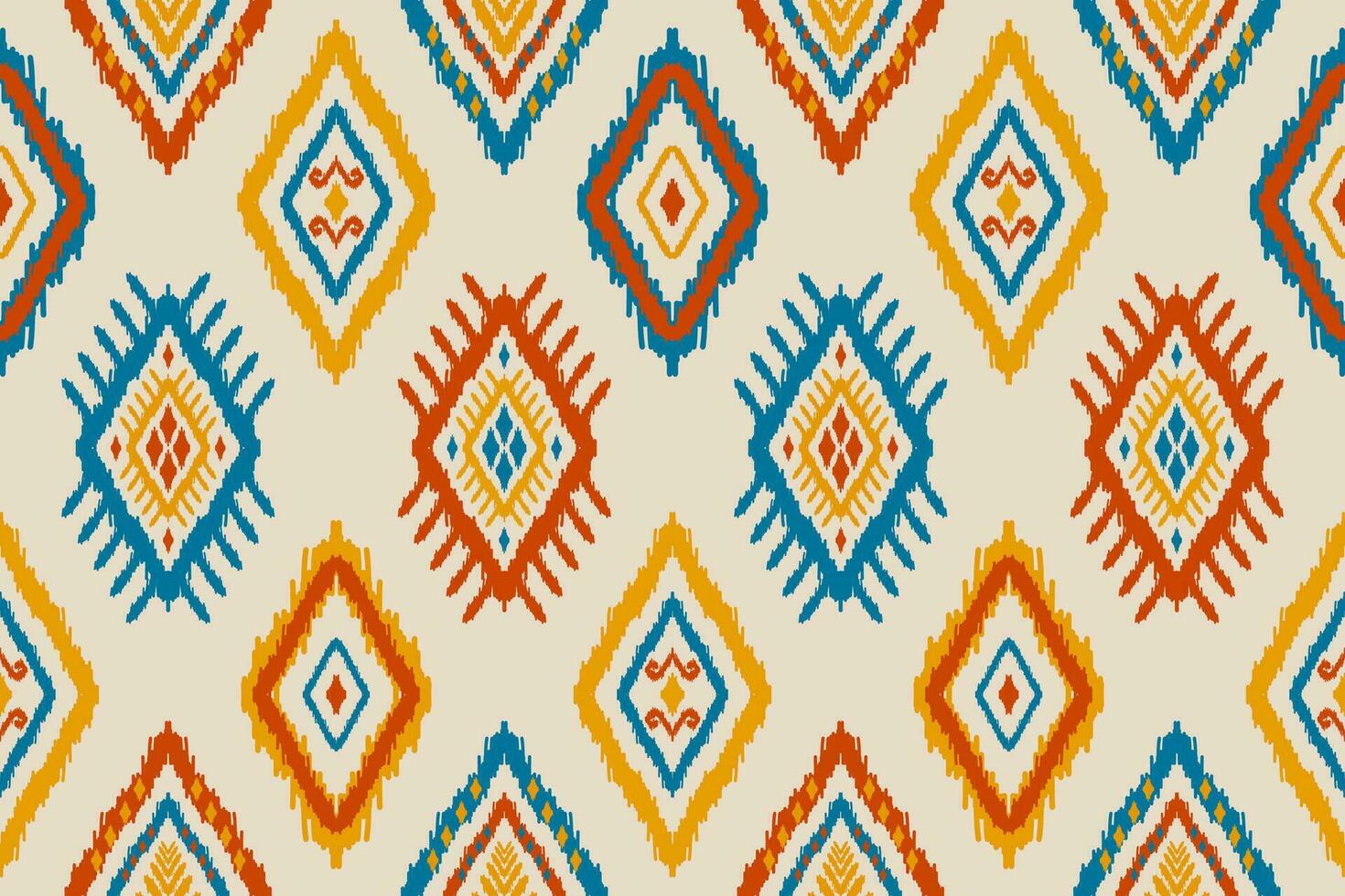 kleding stof mooi ikat patroon kunst. etnisch ikat naadloos patroon in stam. Amerikaans, Mexicaans stijl. vector