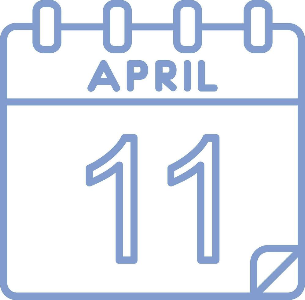 11 april vector icoon