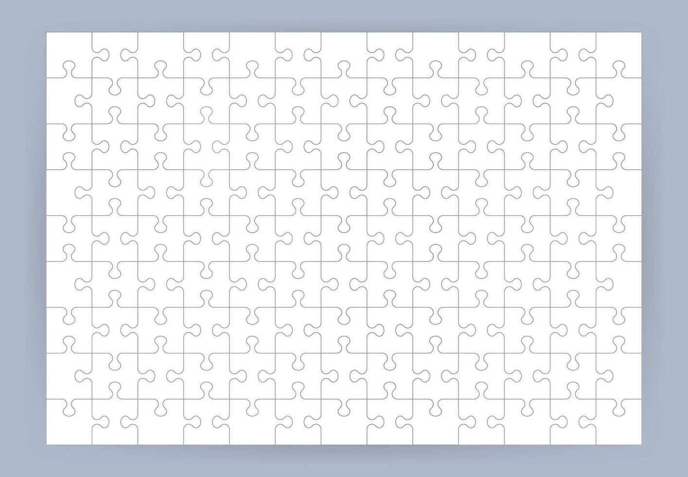 decoupeerzaag puzzel blanco sjabloon of snijdend richtlijnen. vector illustratie