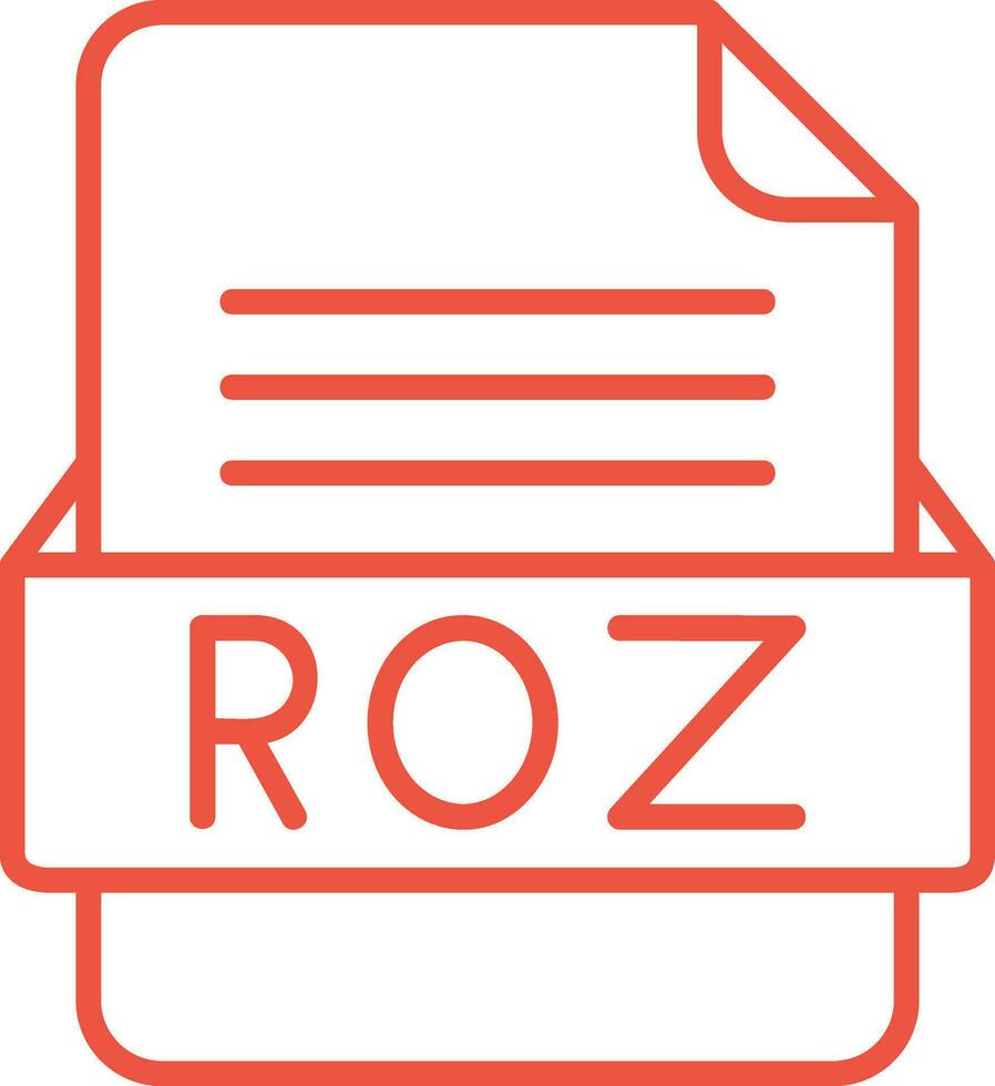 roz het dossier formaat vector icoon