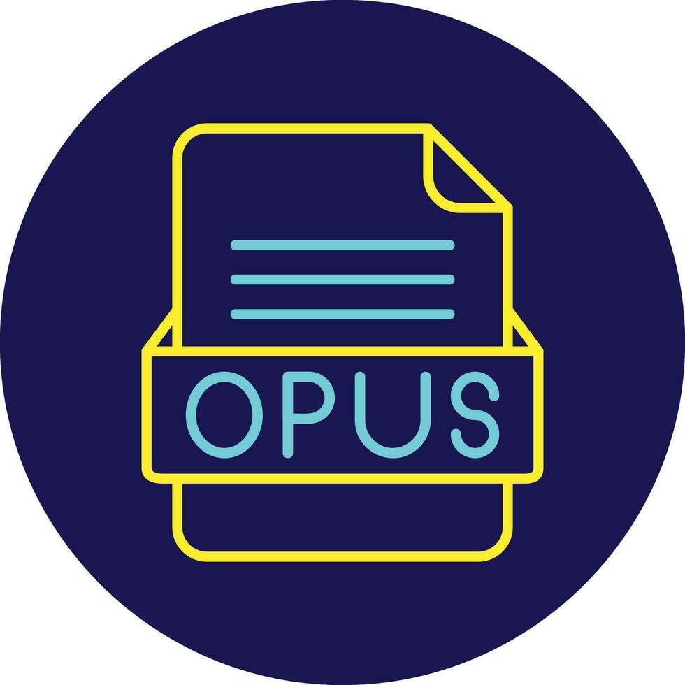 opus het dossier formaat vector icoon