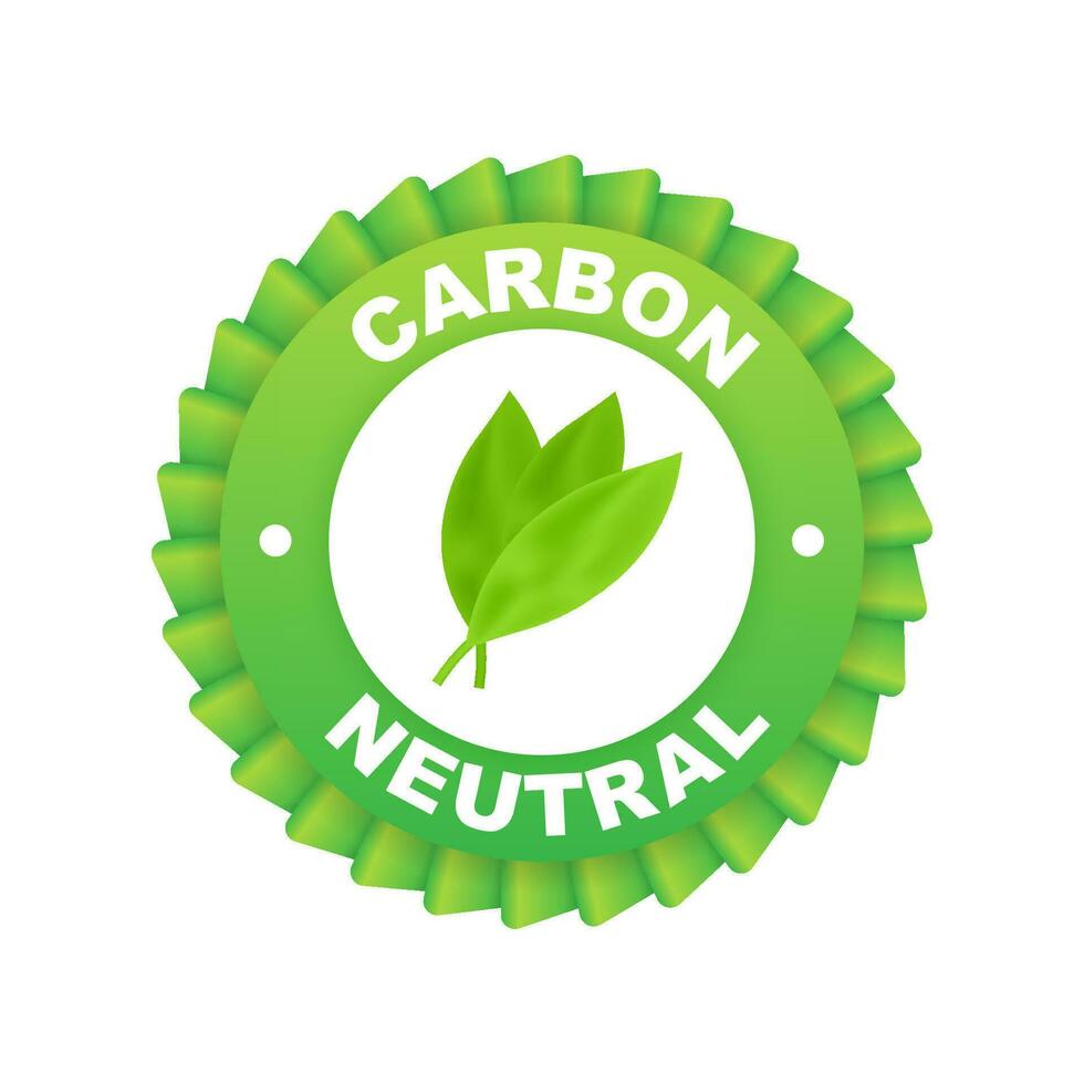 koolstof neutrale logo, Super goed ontwerp voor ieder doeleinden. koolstof neutrale. vector icoon. vervoer logo. planeet aarde