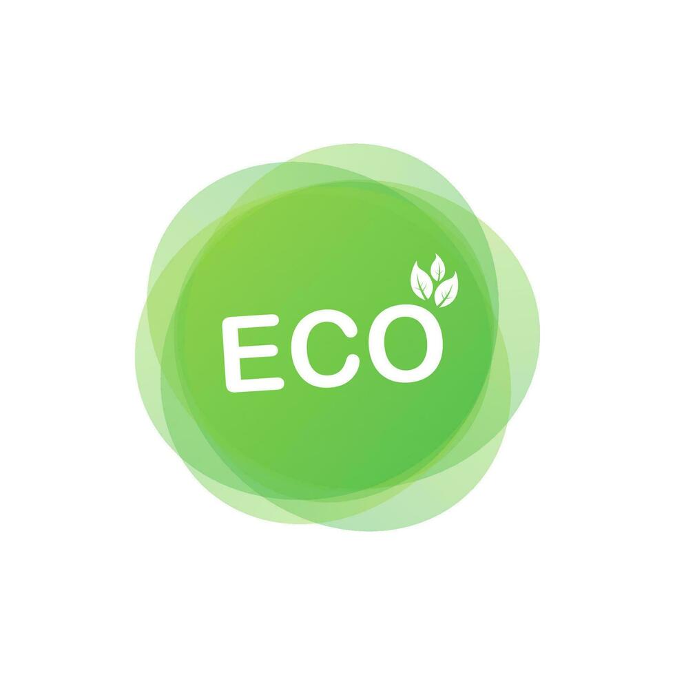 eco icoon, label. biologisch labels. natuurlijk Product element vector illustratie